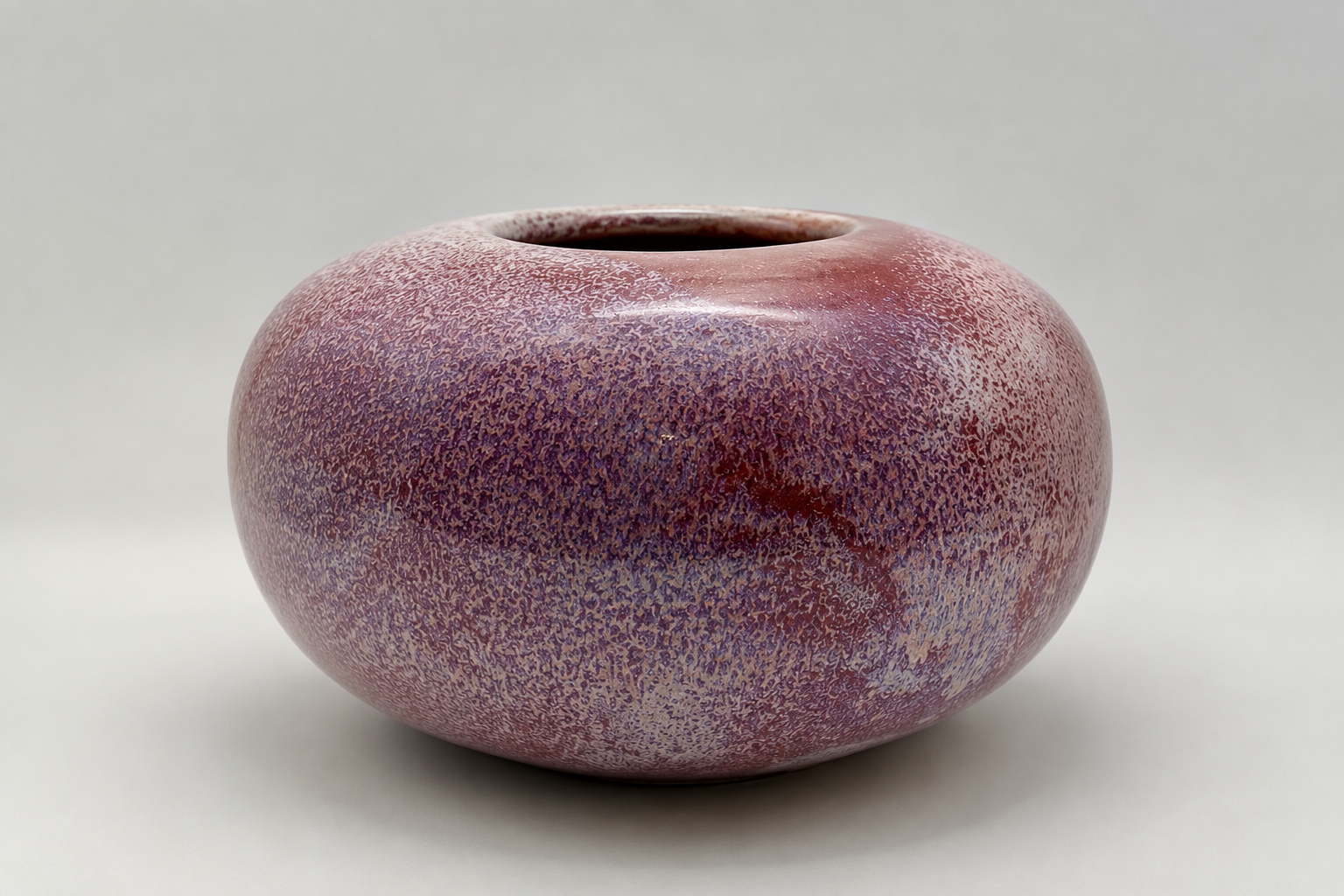 Speckled Mauve Ceramic Bud Vase